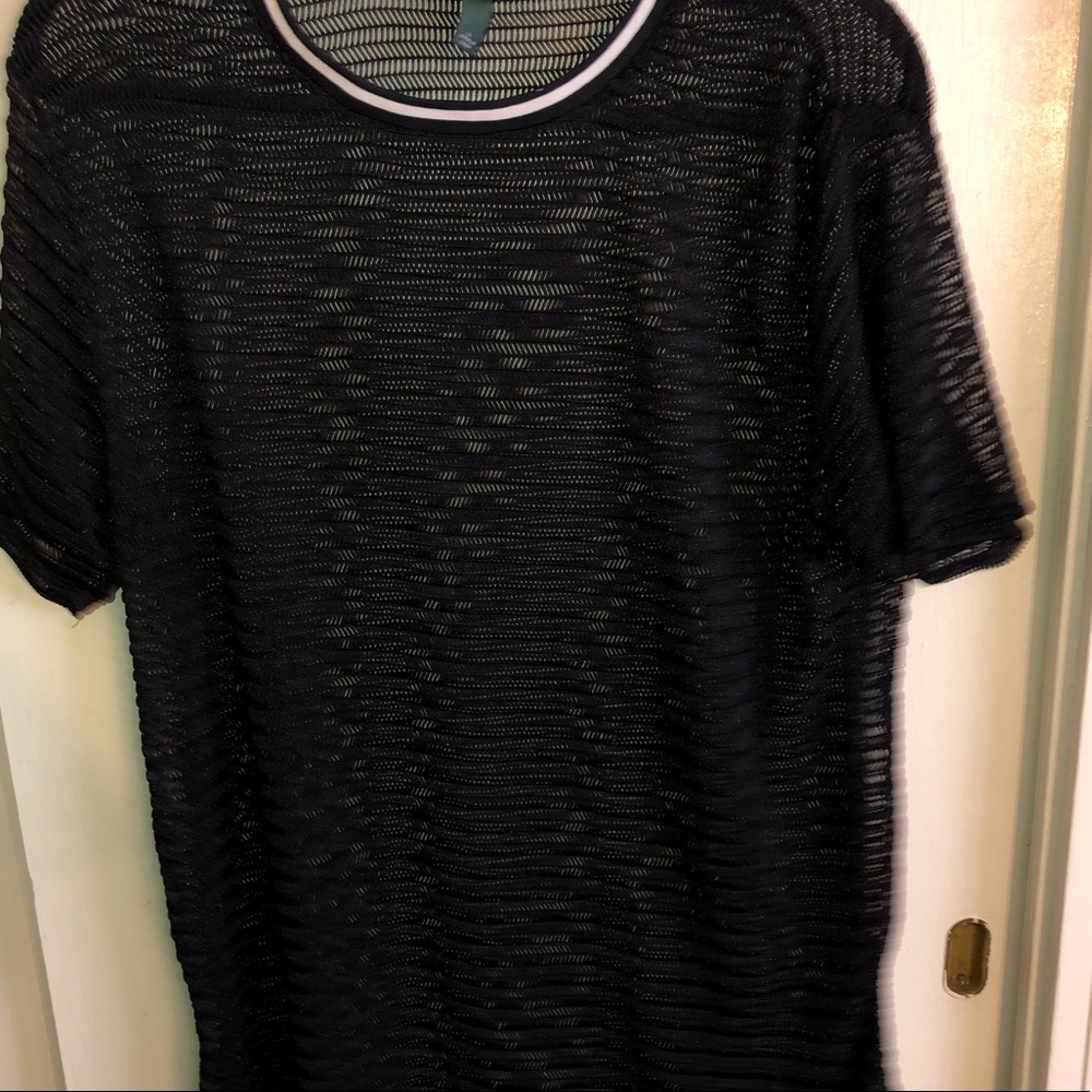 Sheer black shirt